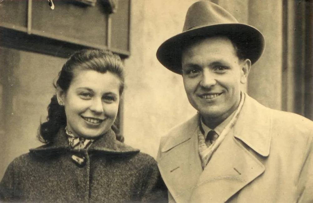 Milena Blatná a Jiří Blatný v roce 1958.