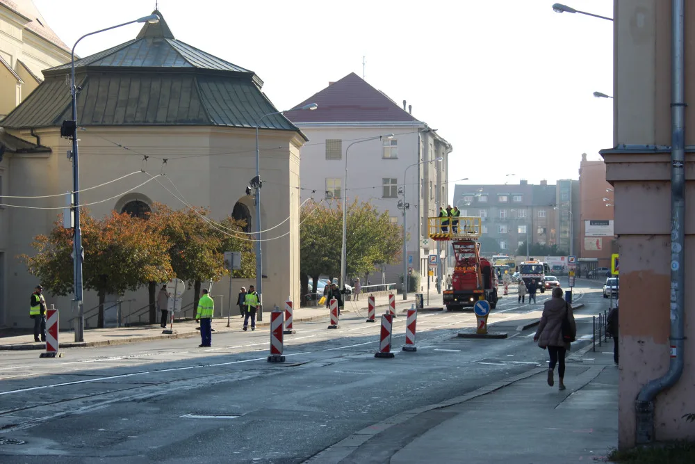 Zábrdovická ulice podstupovala rekonstrukci v období let 2018–2019