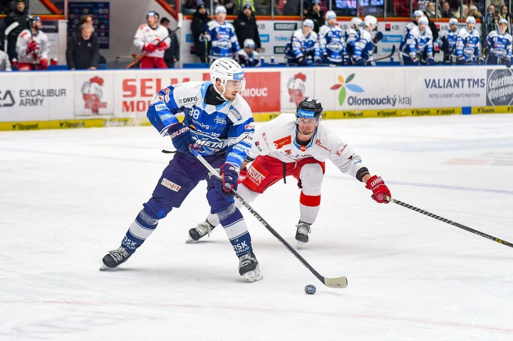 Kometa ztratila moravské derby. Padla na ledě Olomouce