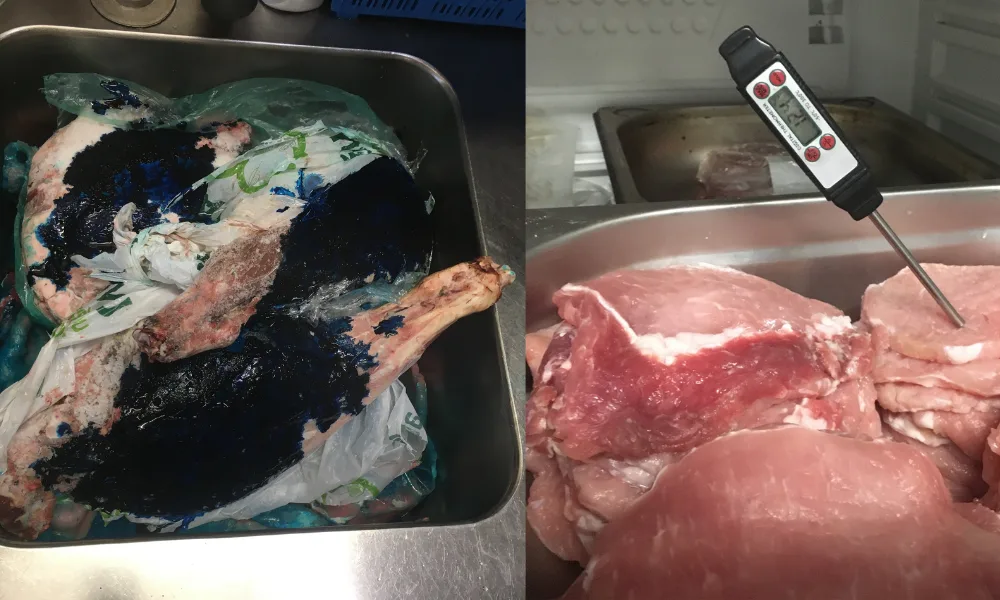 Restaurace na jihu Moravy skladovala v nevhodných podmínkách prošlé maso i maso neznámého původu