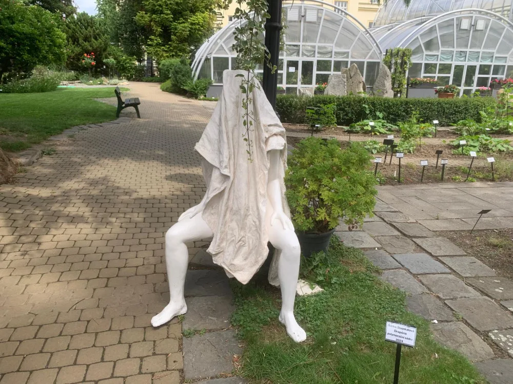 Peřina, potápěč nebo těstovina. V brněnské botanické zahradě vystavují sochy studenti umění