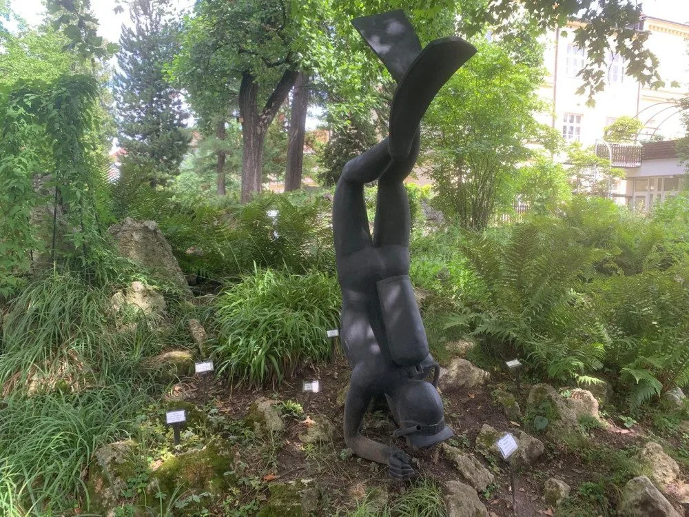 Peřina, potápěč nebo těstovina. V brněnské botanické zahradě vystavují sochy studenti umění