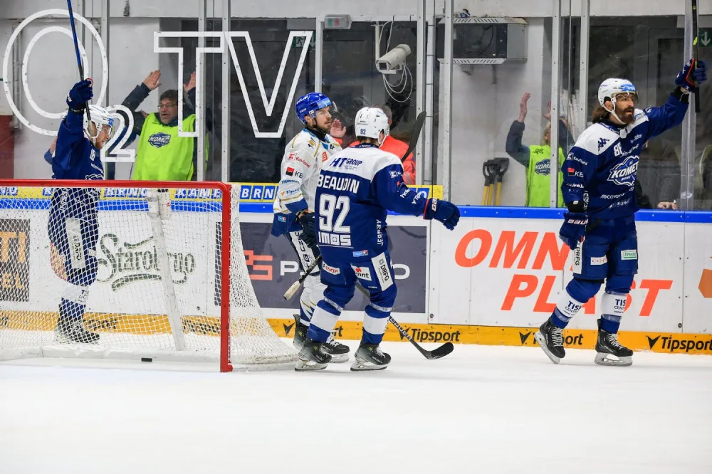 Hokejisté Brna porazili Kladno 3:2, Rytíří padli popáté v řadě
