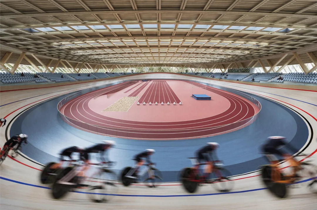 Nová hala pro dráhové cyklisty a atlety v Brně bude vypadat jako dřevěný pavilon