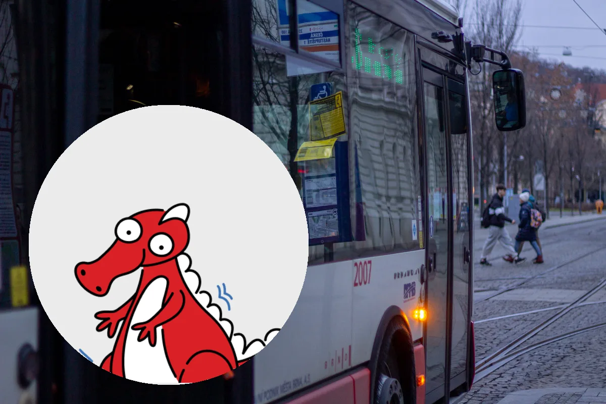 Brněnský dopravce má nového maskota. Červeného dráčka pojmenují cestující