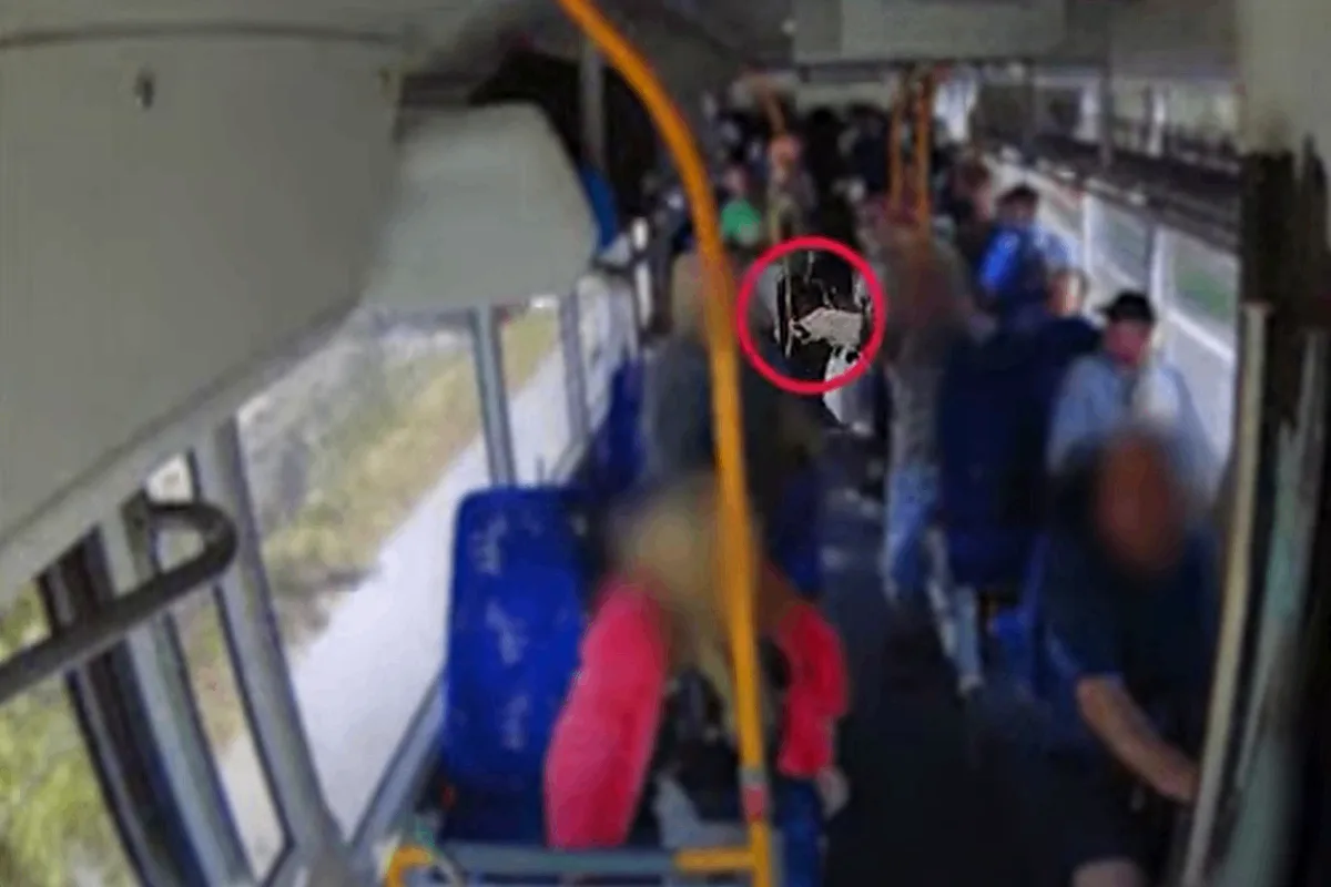 Mával nožem v autobuse