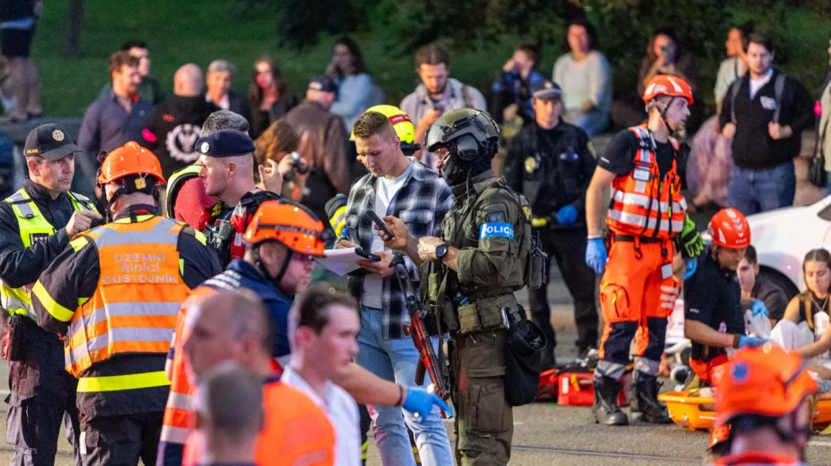 Policisté v centru Brna zasahovali proti střelci. Šlo o cvičení, uklidňují