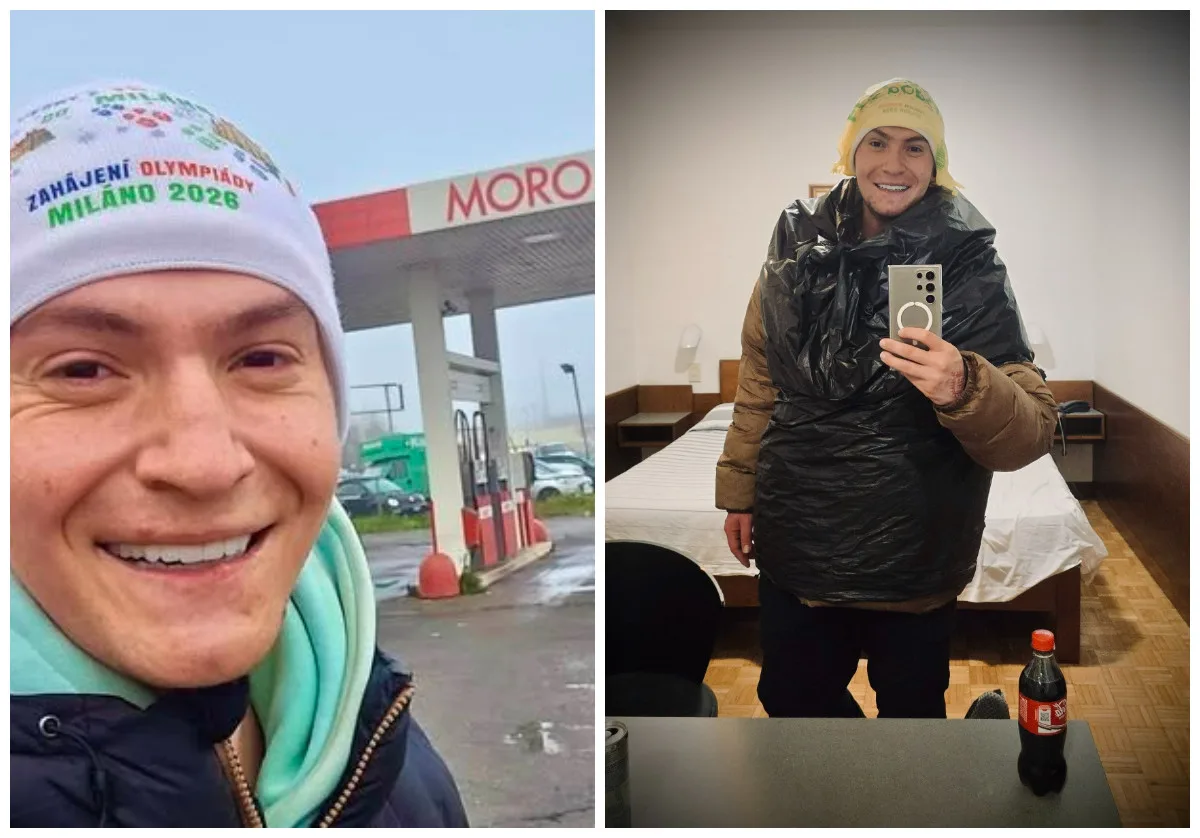 Nico z Třebíče teď dorazil do Milána. Poslední kilometry šel živě se svými fanoušky