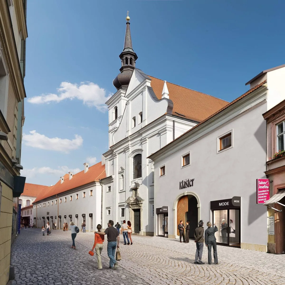 VIZUALIZACE: Brněnský klášter voršilek se promění k nepoznání, vzniknou obchody i zahrada