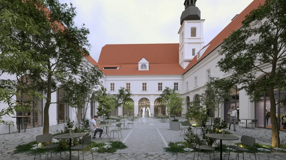 VIZUALIZACE: Brněnský klášter voršilek se promění k nepoznání, vzniknou obchody i zahrada