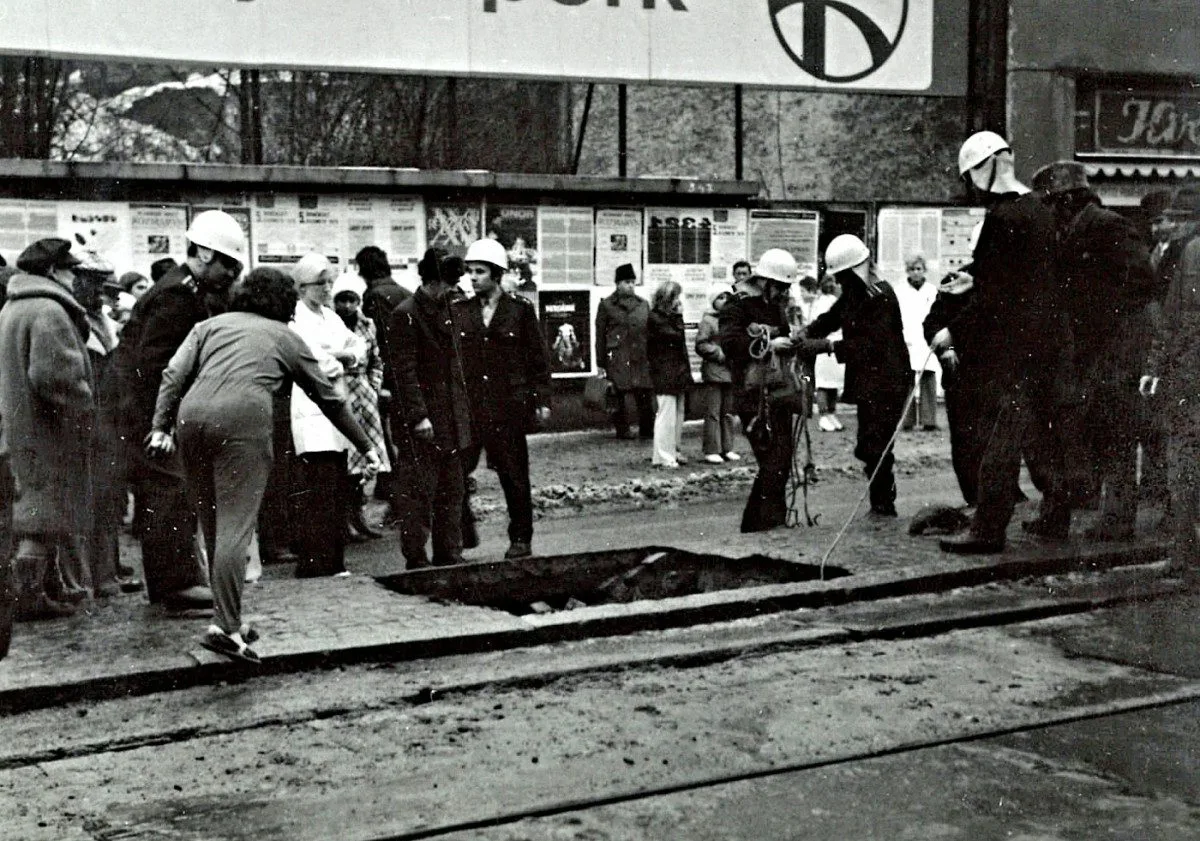 Archivní fotografie jihomoravských hasičů.
