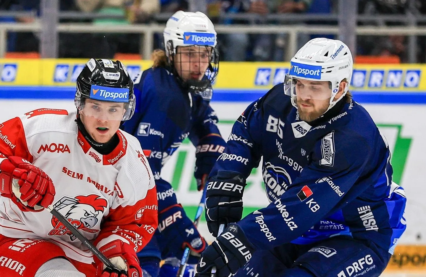 Hokejisté Brna porazili Olomouc 5:4, v čase 59:30 rozhodl Cingel