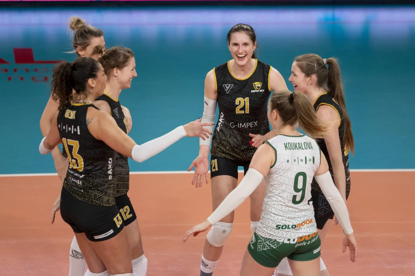 Volejbalové Brno v euforii. Šelmy útočí na titul, muži ladí formu na předkolo