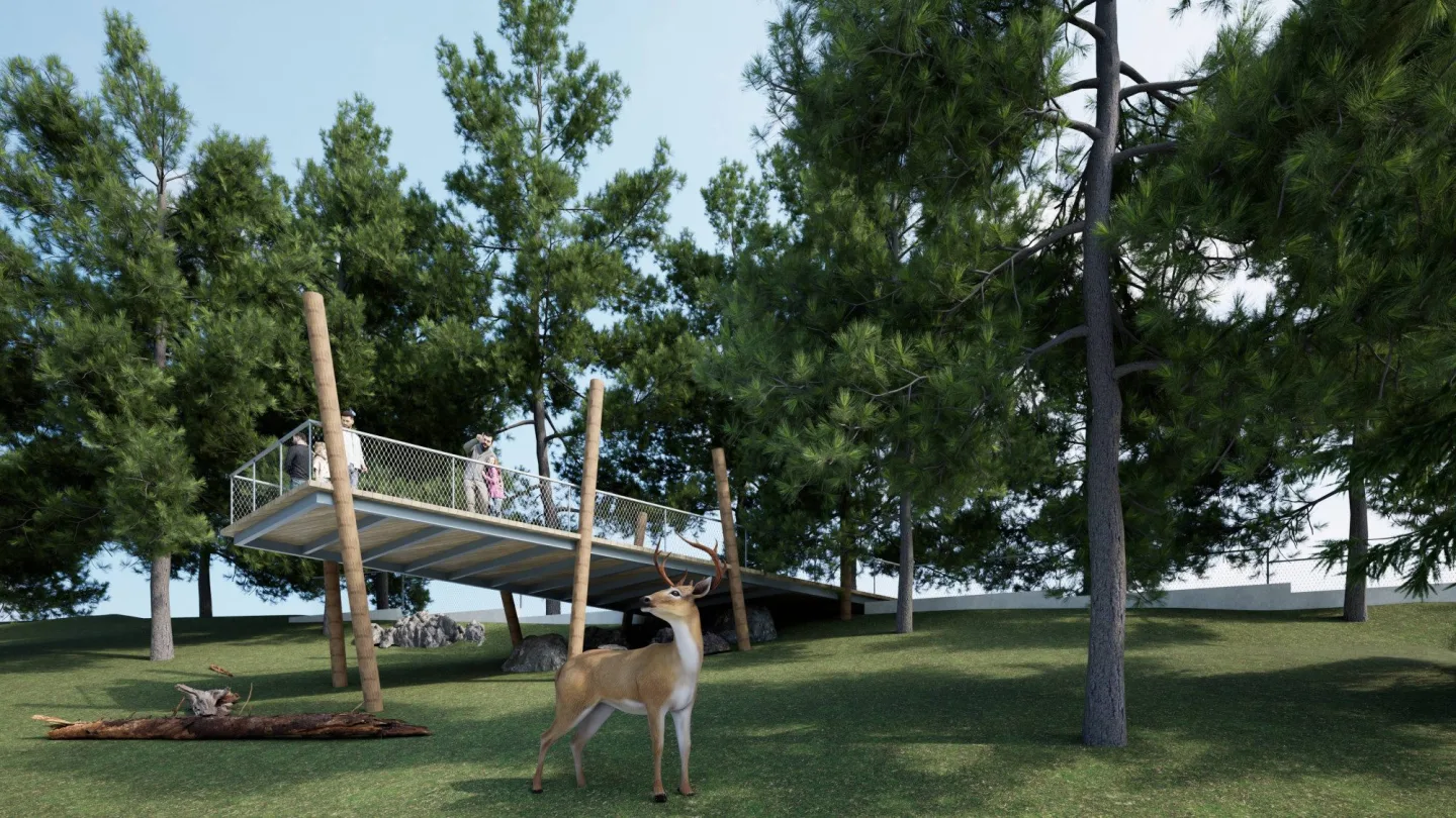 VIZUALIZACE: V brněnské zoo staví výběh pro jelena, který se vrátil ze záhrobí
