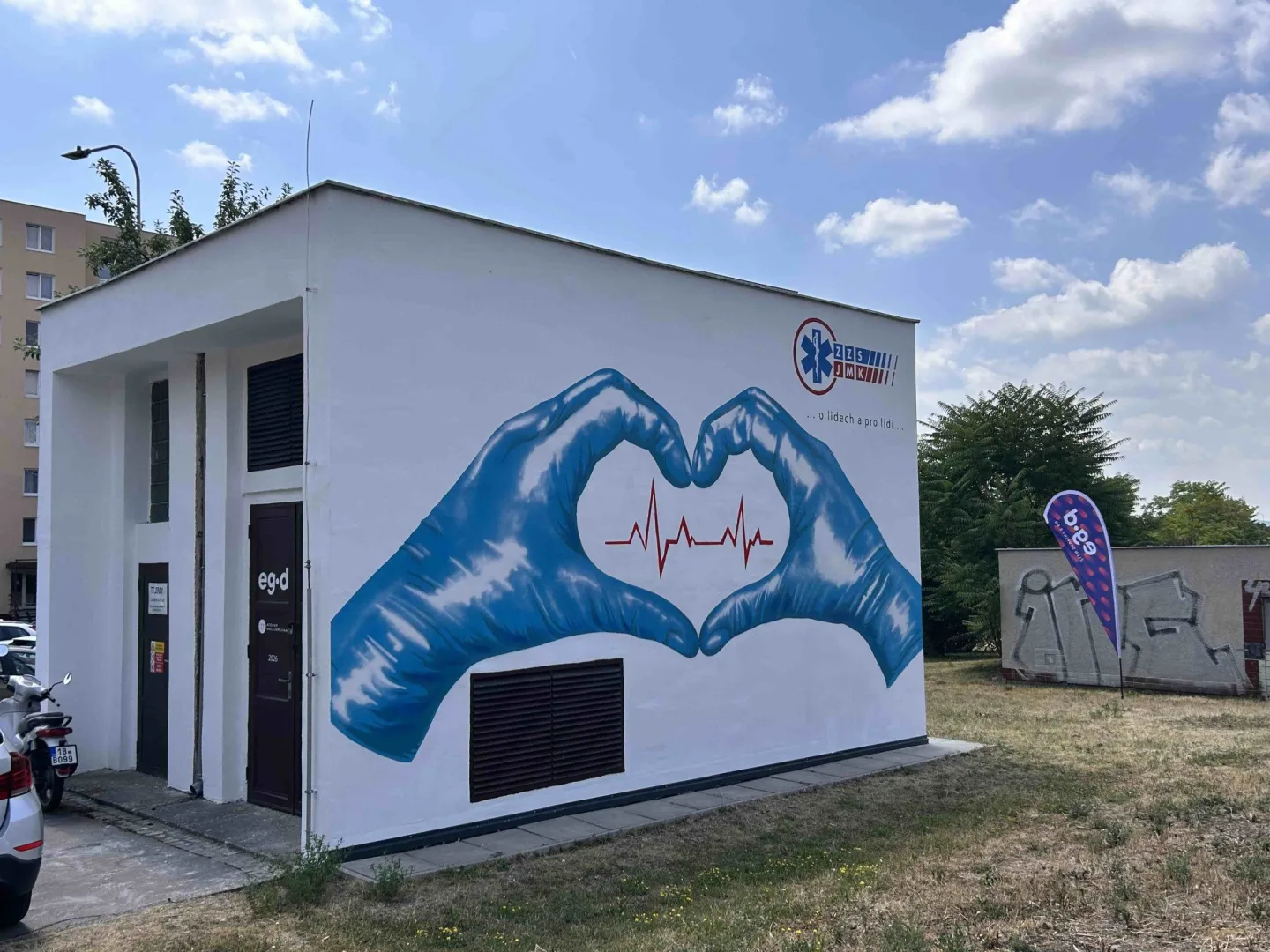 Trafostanice pro zdravotníky. Ve Starém Lískovci je nově street art