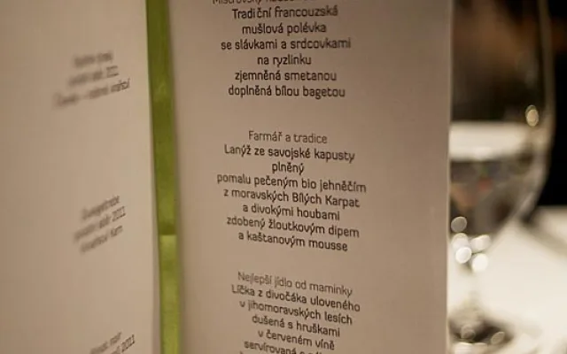 Festivalové menu v restauraci La Bouchée