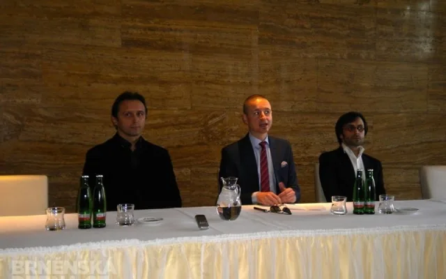 Mário Radačovský, Martin Glaser a Jiří Heřman (zleva), foto: Brněnská Drbna, David Zouhar