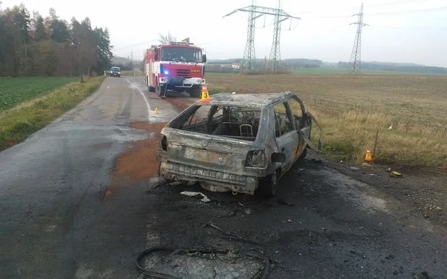 Torzo shořelé felicie, foto: Policie ČR