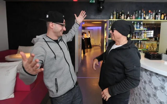 Křtu klipu se zúčastnil i zpěvák Jiří Korn, foto: Tino Kratochvíl