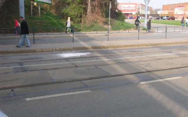 Řidička tramvaje už nedokázala nehodě zabránit, foto: Policie ČR