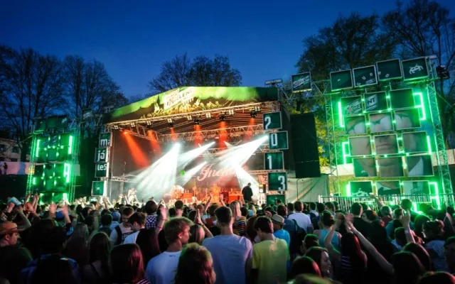 Vizualizace pódia Brněnského Majálesu, foto: Majáles