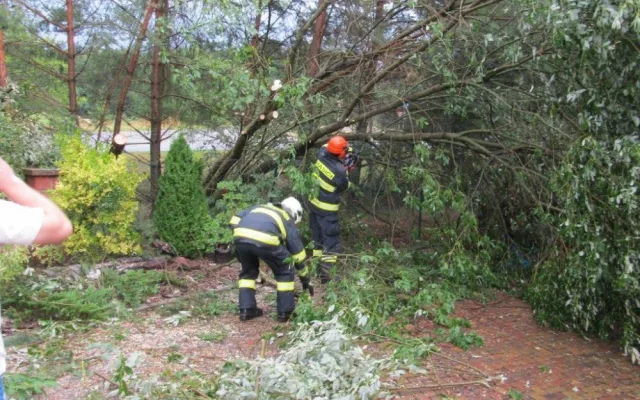 Hasiči likvidovali následky přívalových dešťů, foto: HZS JMK
