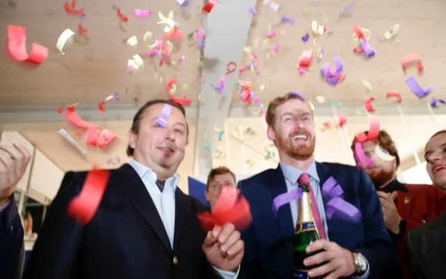 Z natáčení Prezidenta Blaníka