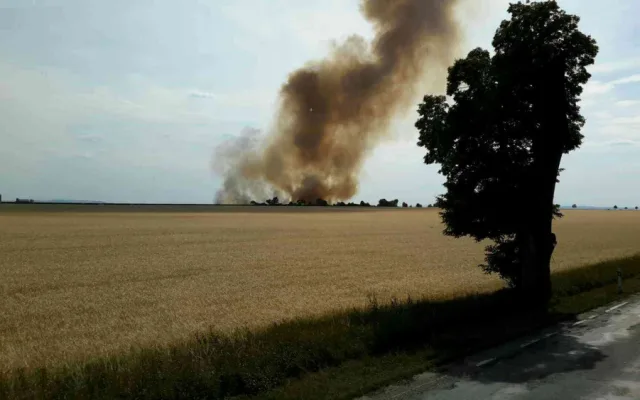 kombajn požár6
