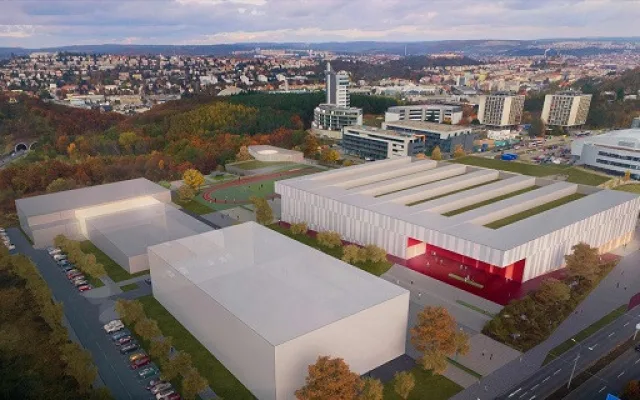 Vizualizace nového atletického stadionu