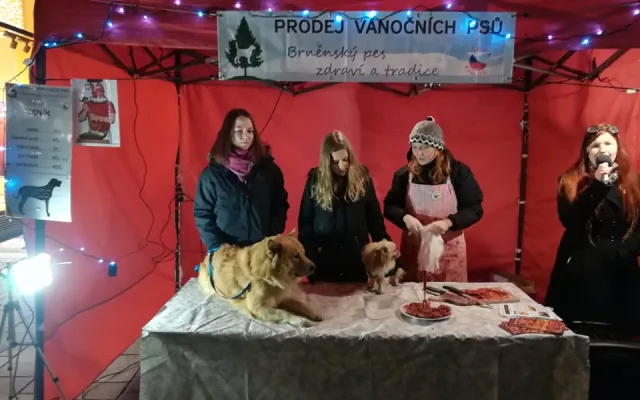 FOTO: Štědrovečerní pes, vykuchaný či v celku. Prodej psího masa vzbudil v Brně rozruch
