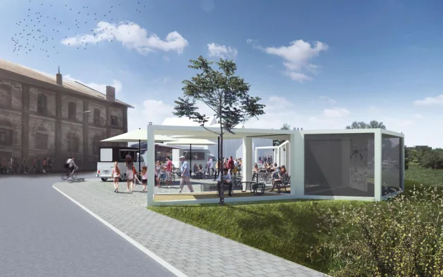 Autobusová zastávka se na dolním nádraží posunula blíže cestujícím. Vznikne zde i parkoviště a odpočinková zóna