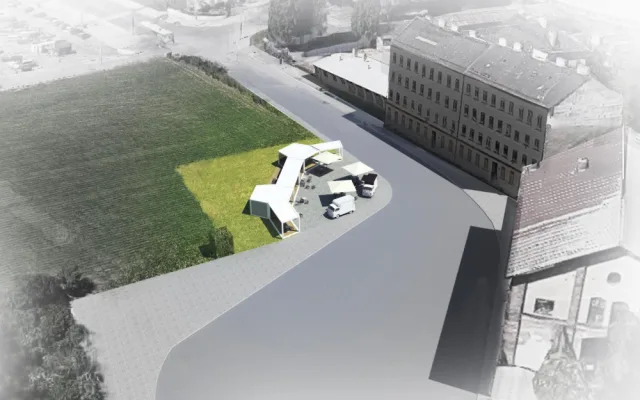 Autobusová zastávka se na dolním nádraží posunula blíže cestujícím. Vznikne zde i parkoviště a odpočinková zóna
