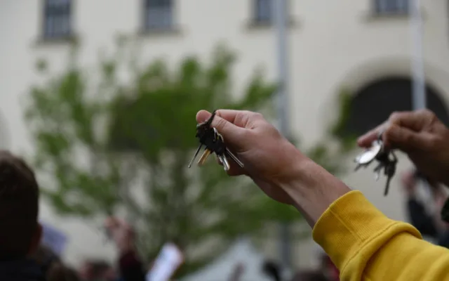 Demonstrace na Moravském náměstí