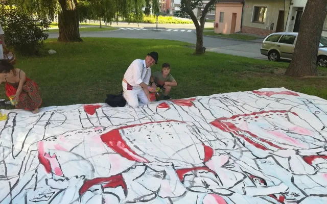 Streeart Lenky Jurečkové pro Slovácký rok