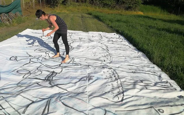 Streeart Lenky Jurečkové pro Slovácký rok