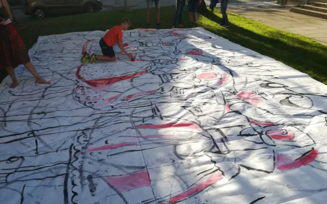 Streeart Lenky Jurečkové pro Slovácký rok