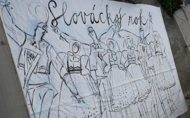 Streeart Lenky Jurečkové pro Slovácký rok