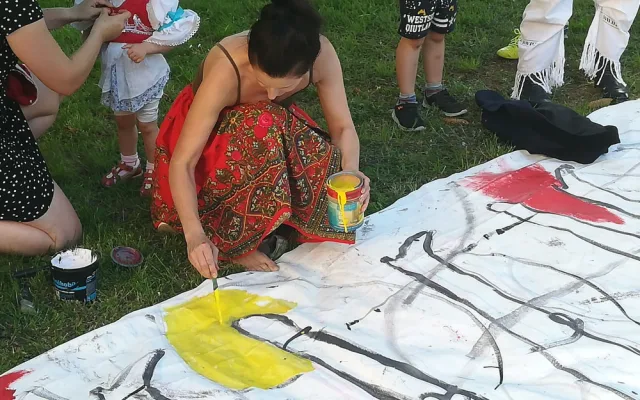 Streeart Lenky Jurečkové pro Slovácký rok