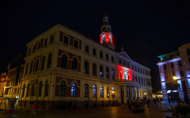 Nasvícení památek v rámci společných oslav Díky, že můžem