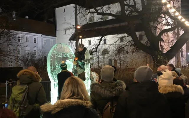 Ledová socha Inky na Moraváku