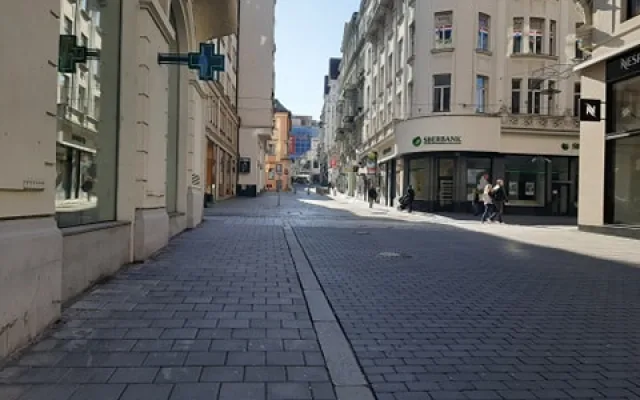 Prázdné ulice Brna