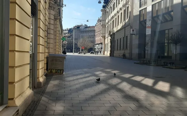 Prázdné ulice Brna