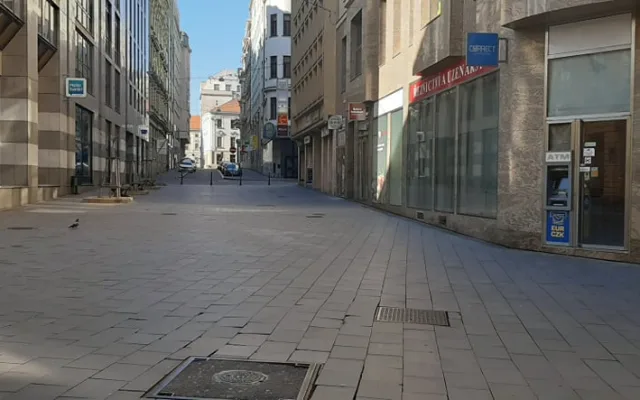 Prázdné ulice Brna