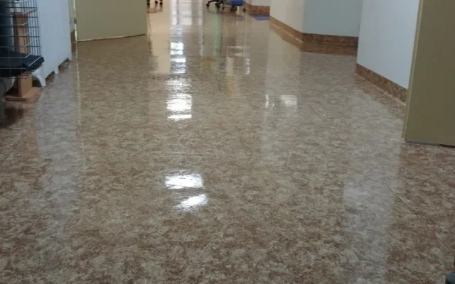 FOTO: Hasiči preventivně vydezinfikovali tři patra Fakultní nemocnice v Brně