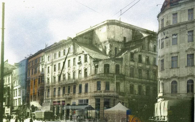 FOTO: Nebe se zatáhlo a město začalo hořet. Přesně před 76 začalo bombardování Brna spojeneckými vojsky