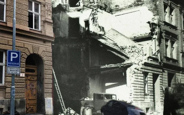 FOTO: Nebe se zatáhlo a město začalo hořet. Přesně před 76 začalo bombardování Brna spojeneckými vojsky