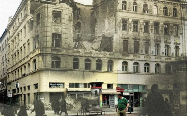FOTO: Nebe se zatáhlo a město začalo hořet. Přesně před 76 začalo bombardování Brna spojeneckými vojsky