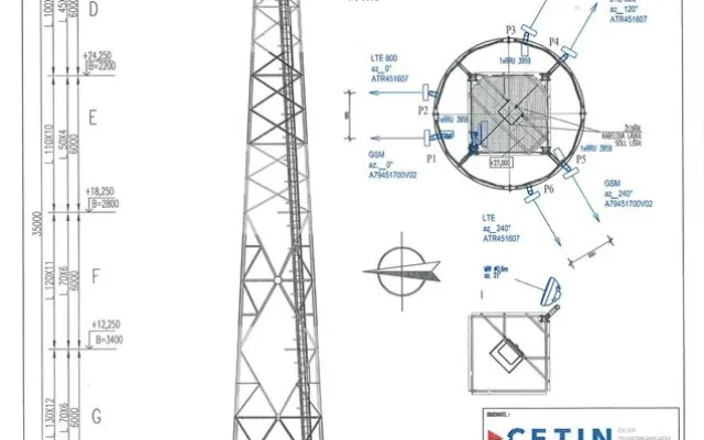 V Židenicích má vyrůst vysílač třikrát vyšší než zástavba, pětatřicetimetrový stožár firma s nikým nekonzultovala