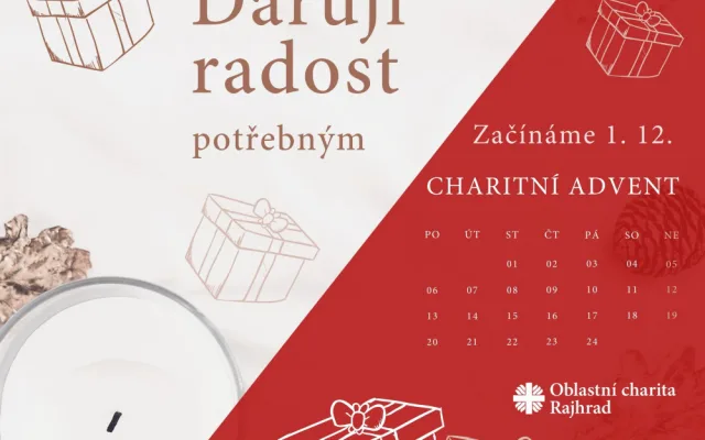 Adventní iniciativa Oblastní charity Rajhrad „Daruji radost” pomáhá potřebným