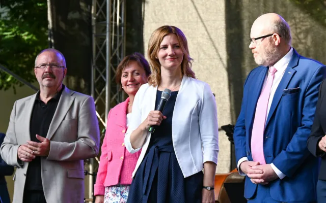 Primátorka Vaňková zahájila ostrou fázi kampaně. Do Brna ji přijel podpořit i premiér Fiala